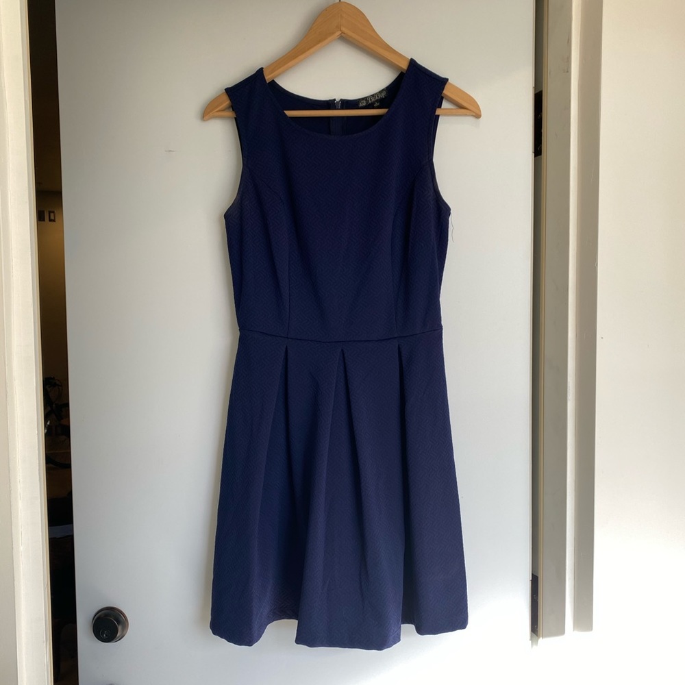 BeBop Navy Fit & Flare Dress